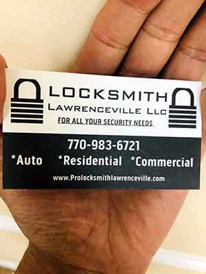 Business Card Lawrenceville Locksmith